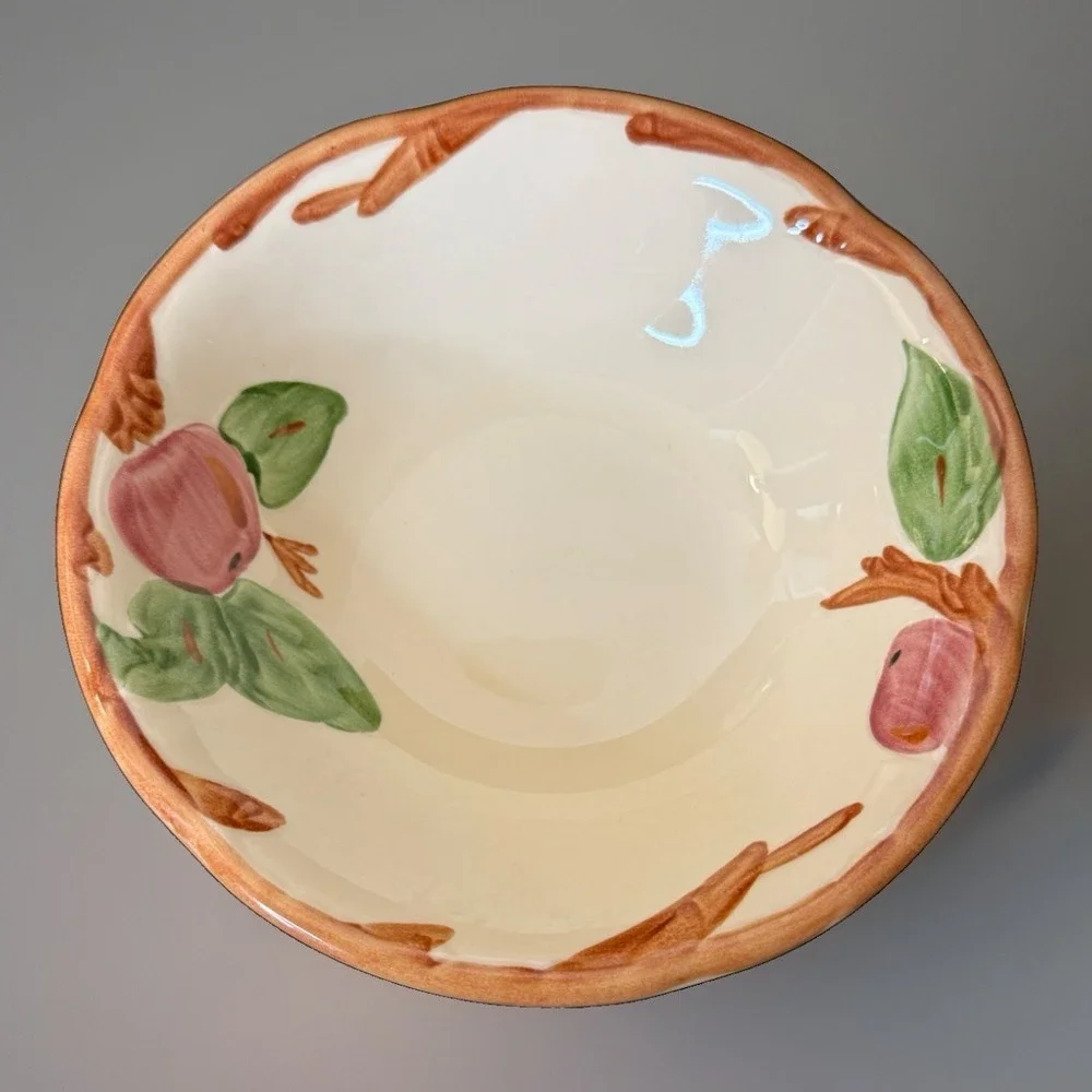 Vintage Franciscan Apple Coupe Cereal Bowl Ceramic 6
